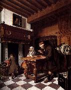 Cornelis de Man A Man Weighing Gold. china oil painting artist